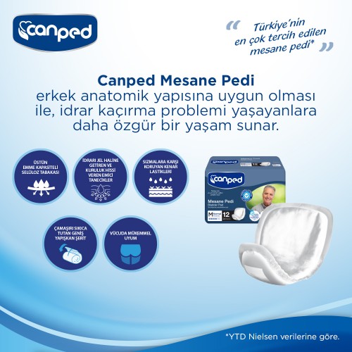 Canped Mesane Pedi Erkek 12 li x 4 Adet